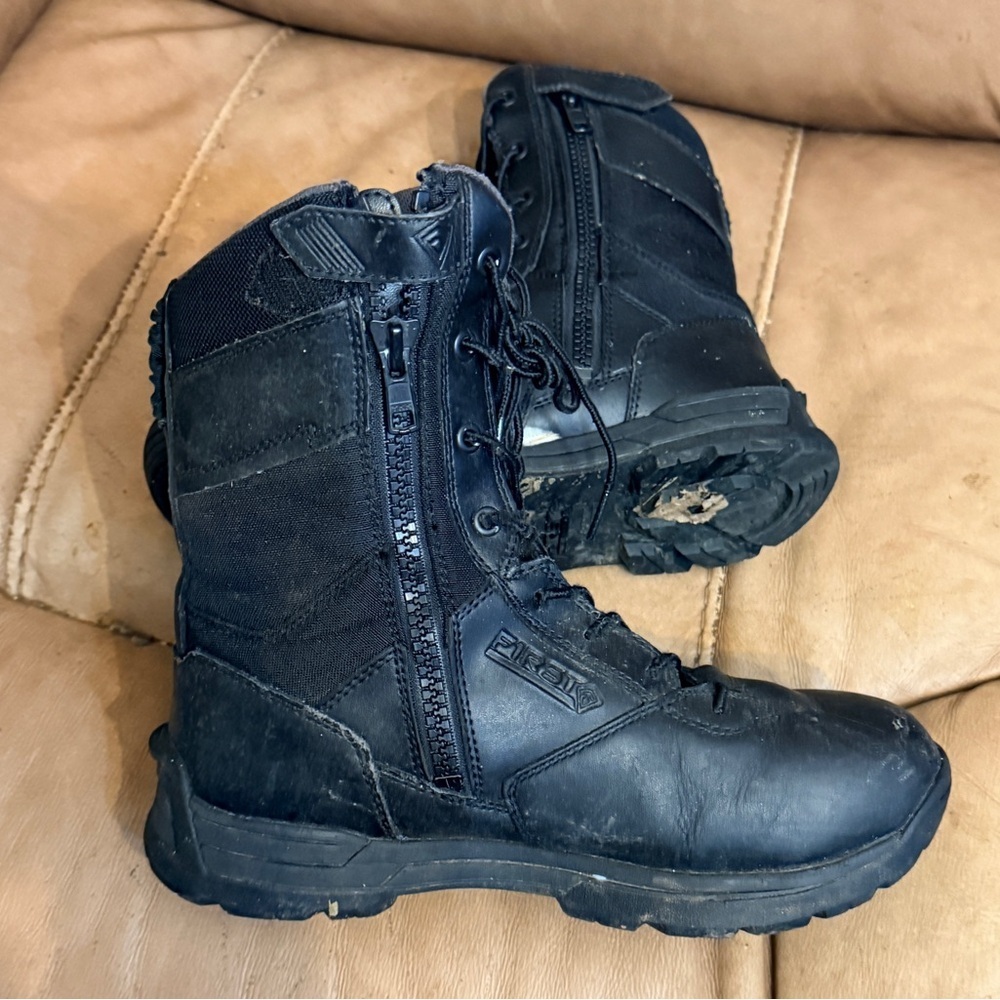 First Black Combat Boots - Picture 7 of 8